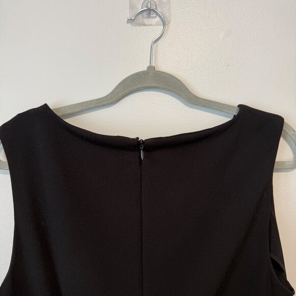 NWT Calvin Klein Womens V-Neck Black Sleeveless Jumpsuit Back Zipper Size 14 - Picture 5 of 6